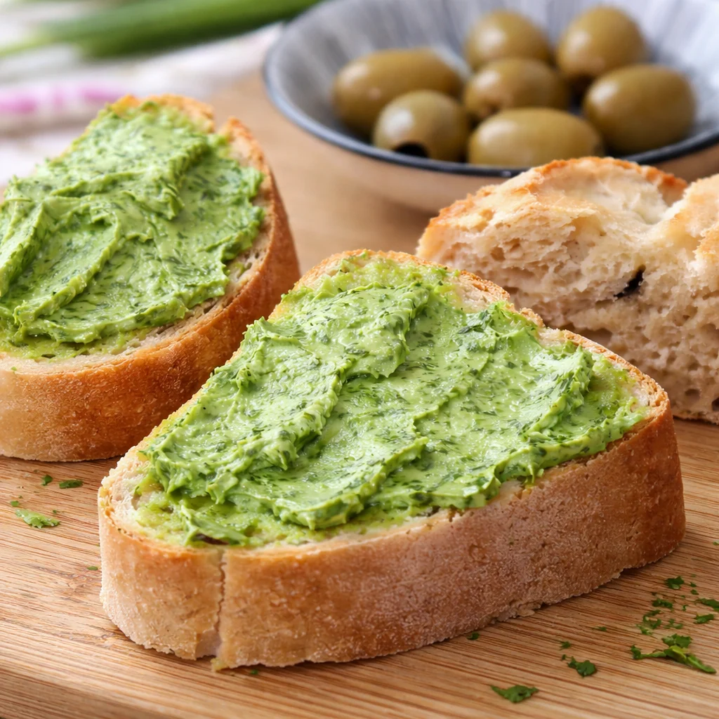 Bärlauchbutter im Airfryer Brot für einen perfekten BBQ Genuss.