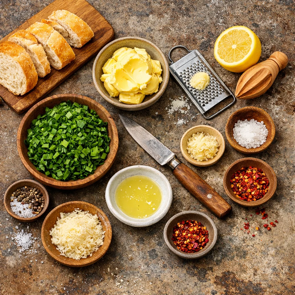 Bärlauchbutter im Airfryer Brot