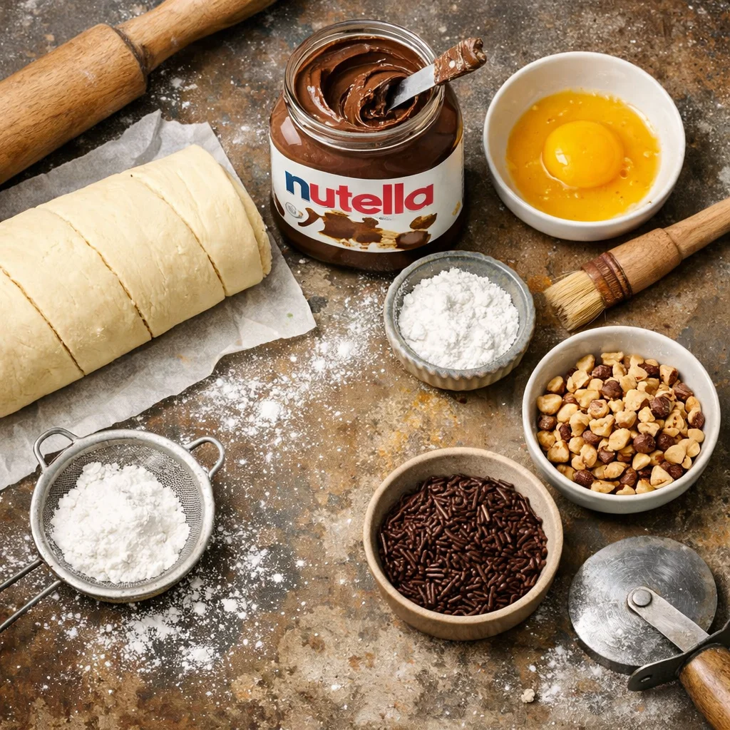 Mini Nutella Croissants aus dem Airfryer