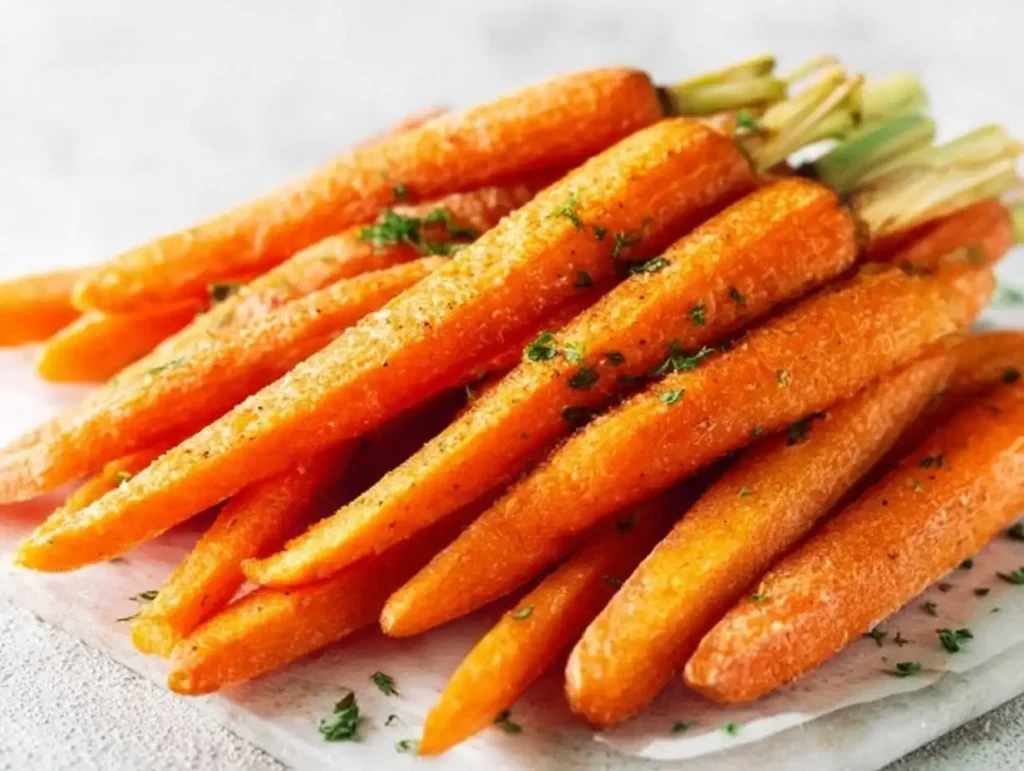 Karotten aus der Heißluftfritteuse