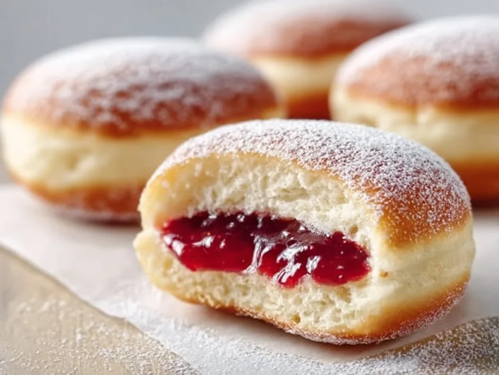 Krapfen im Airfryer- frisch gebacken und gefüllt mit Marmelade oder Creme