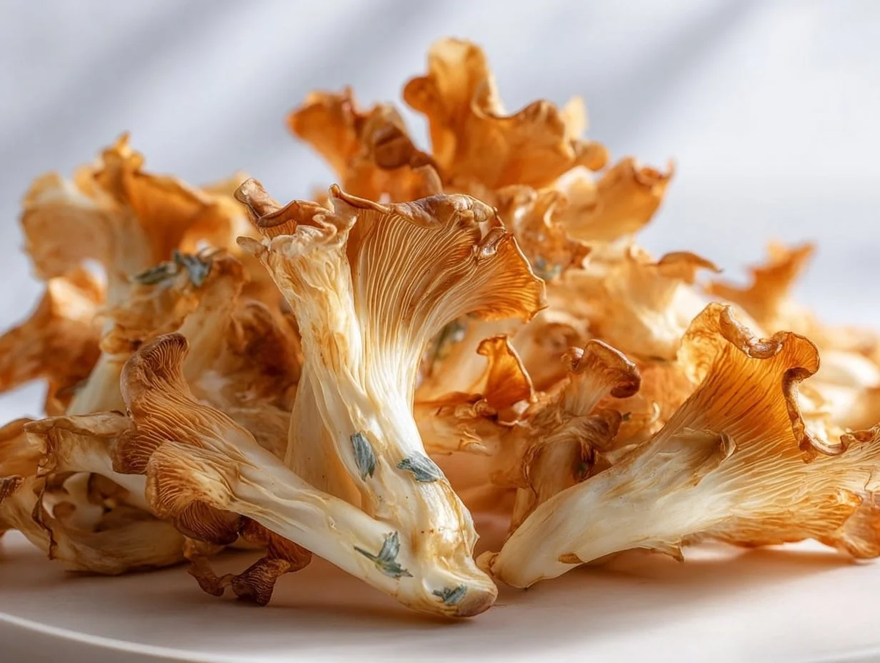 Gebackene Austernpilze mit Knoblauch im Airfryer