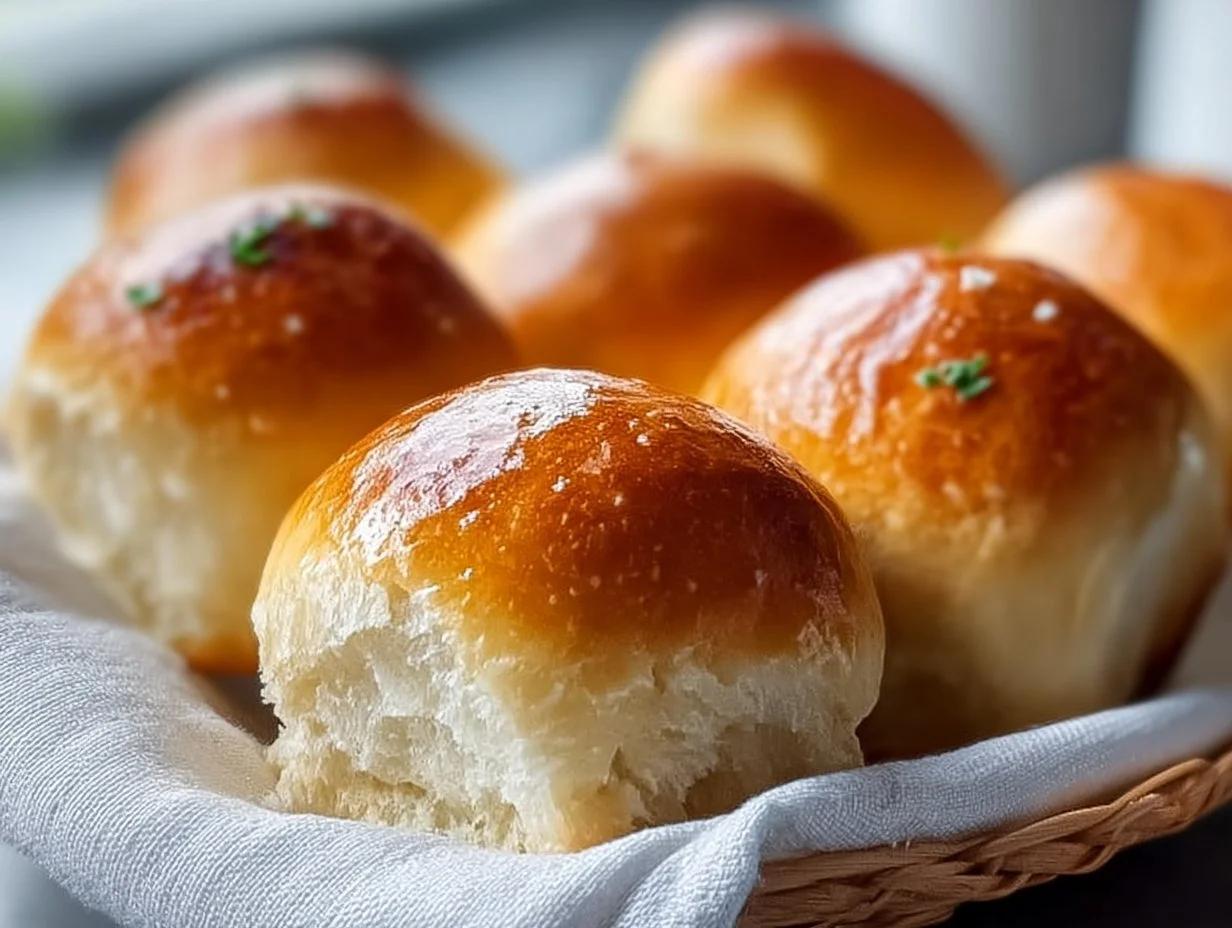Butterige Heißluftfritteusen-Brötchen