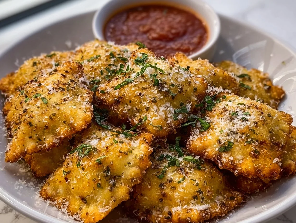 Crispy Ravioli im Airfryer