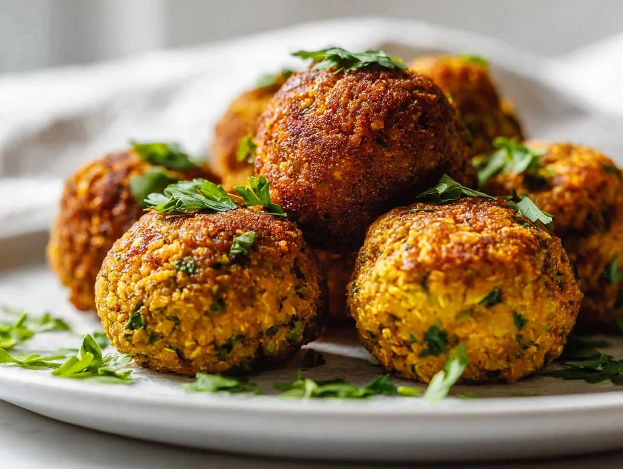 Heißluftfritteuse Orientalische Kichererbsenbällchen