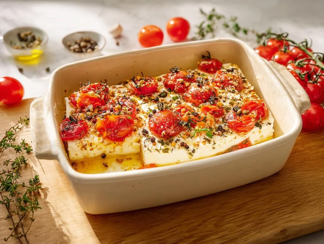 Schnelle Feta-Kreation aus der Heißluftfritteuse lecker und einfach zubereitet