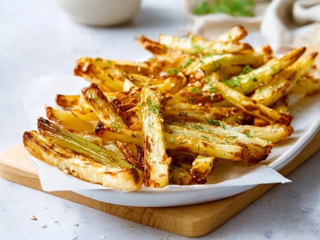 Selleriepommes aus dem Airfryer – gesunde Snacks knusprig zubereitet
