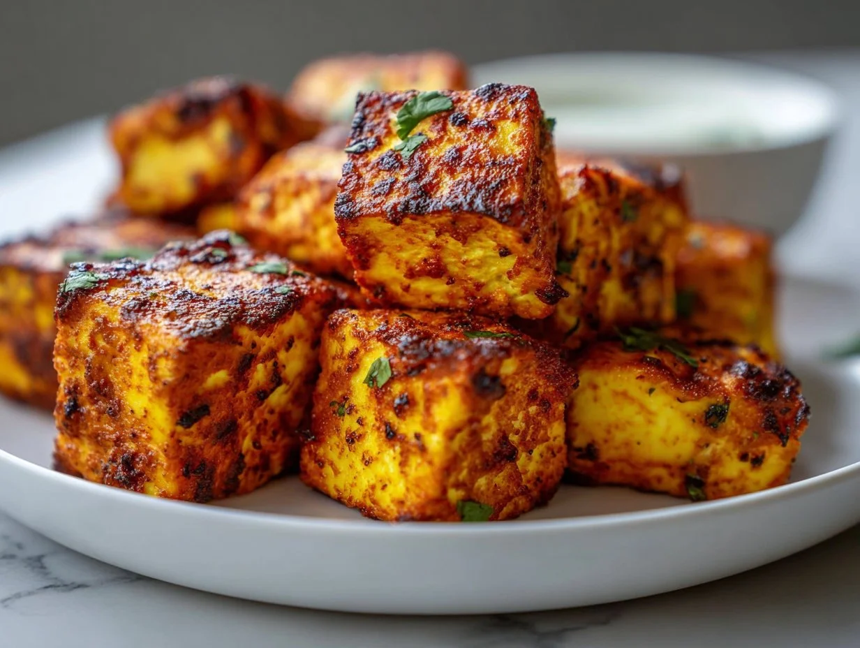 Indisches Tandoori-Paneer im Airfryer