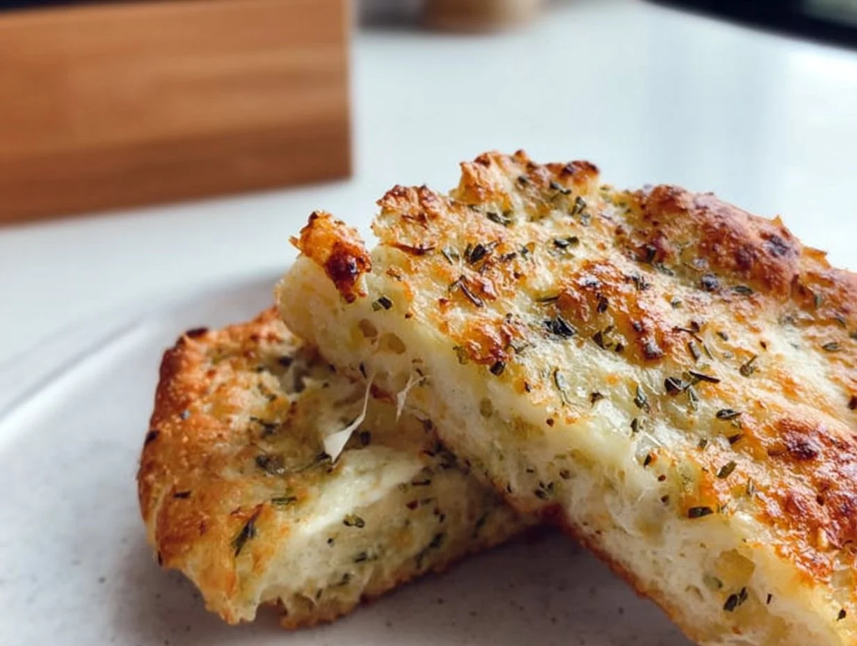 Tortilla Knoblauchbrot aus der Heißluftfritteuse