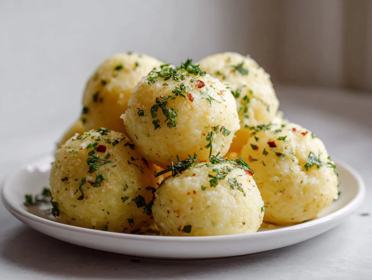 Vegane Kartoffelklöße aus der Heißluftfritteuse
