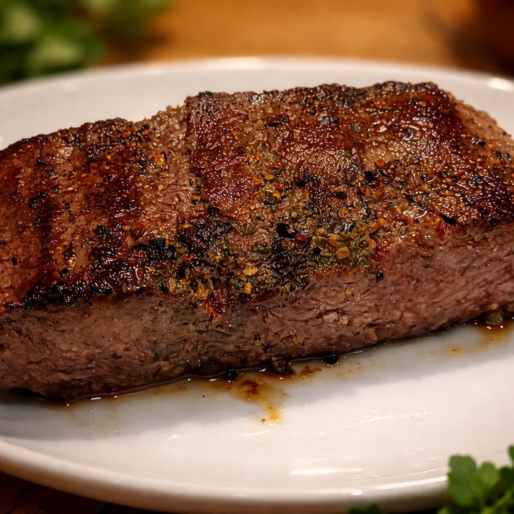 Zarter Rinderbraten in der Heißluftfritteuse zubereitet für leckere Mahlzeiten.