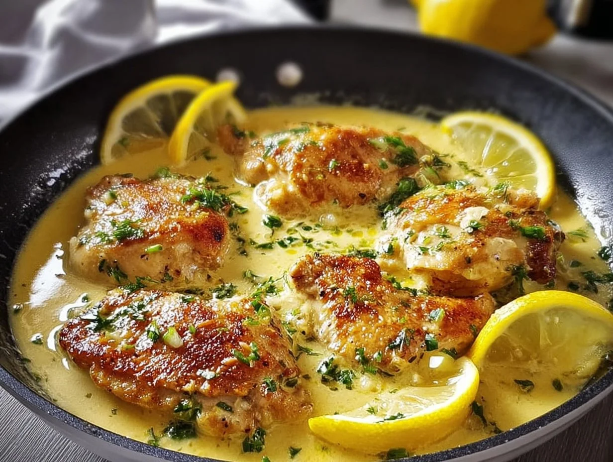 Zitronen-Parmesan Pfannenhähnchen Rezept