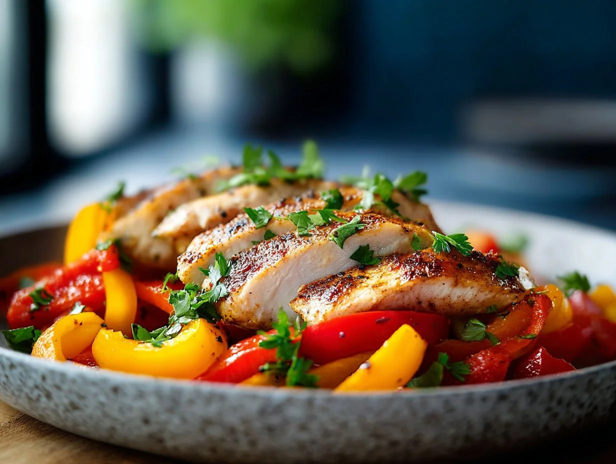 Paprika-Hähnchen aus der Heißluftfritteuse