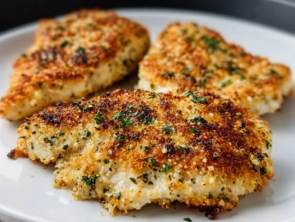 Air Fryer Garlic Parmesan Crusted Chicken