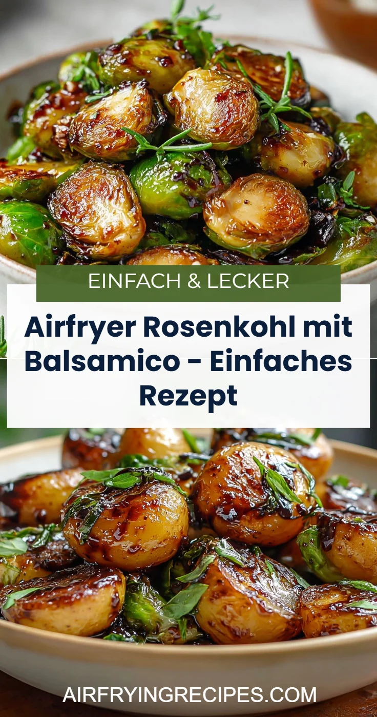 Airfryer Rosenkohl mit Balsamico - Einfaches Rezept