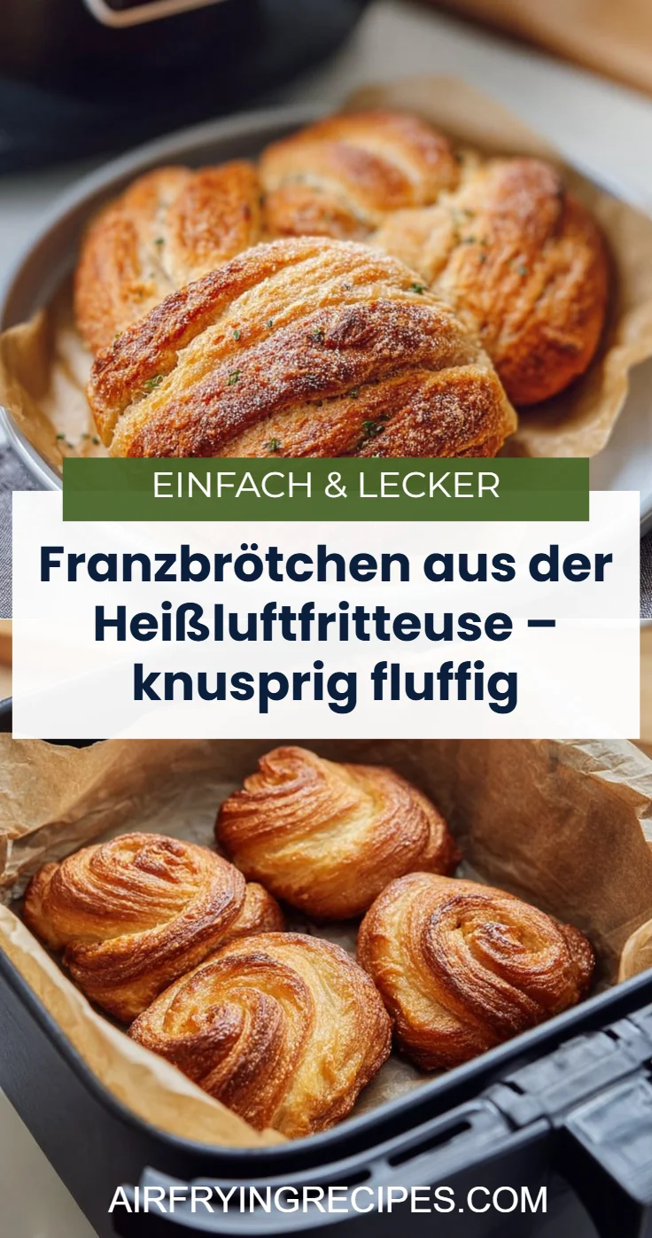 Franzbrötchen aus der Heißluftfritteuse – knusprig fluffig