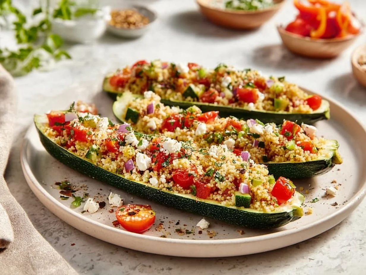 Gefüllte Zucchini mit Couscous Rezept