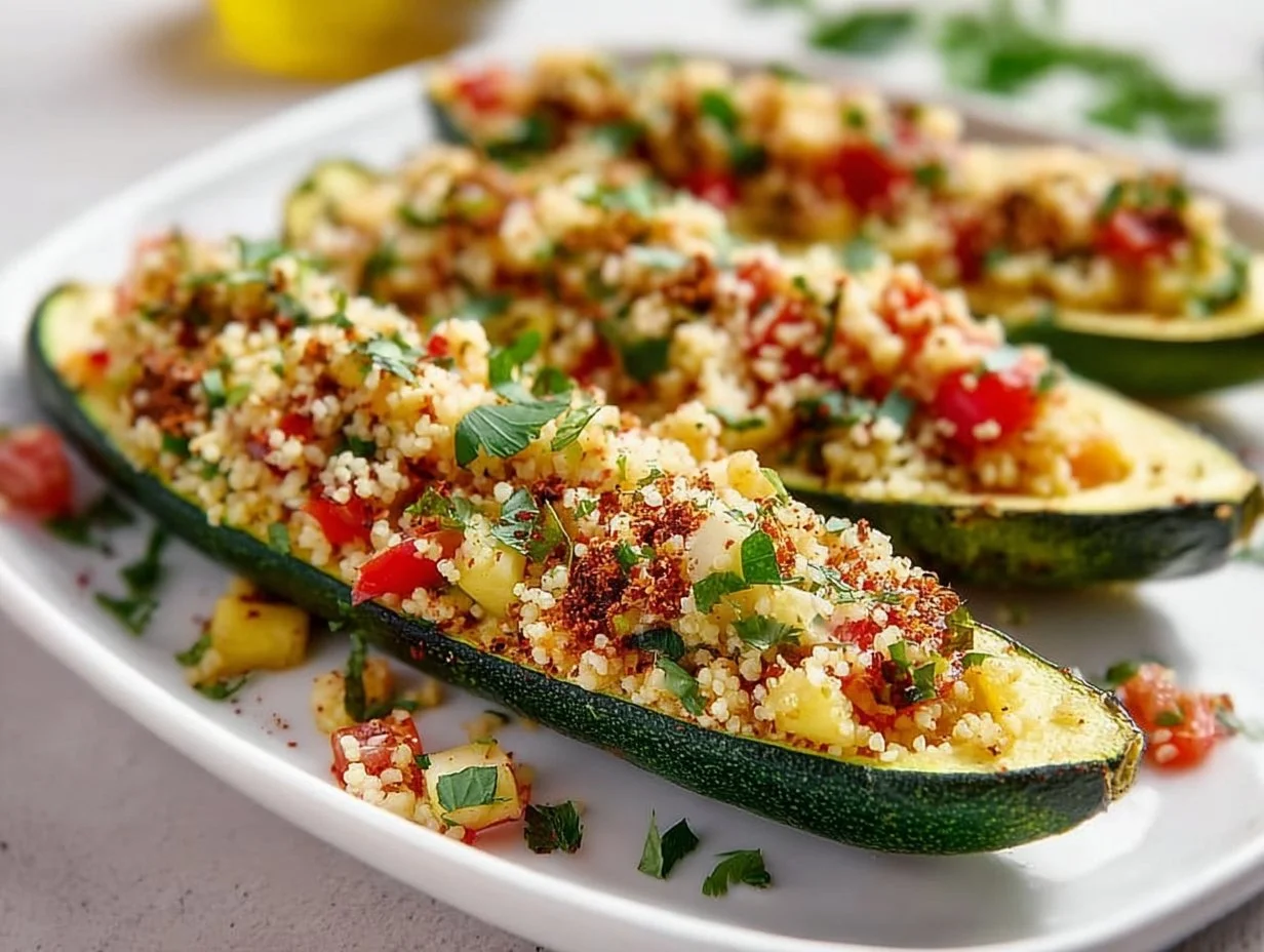 Gefüllte Zucchini mit Couscous