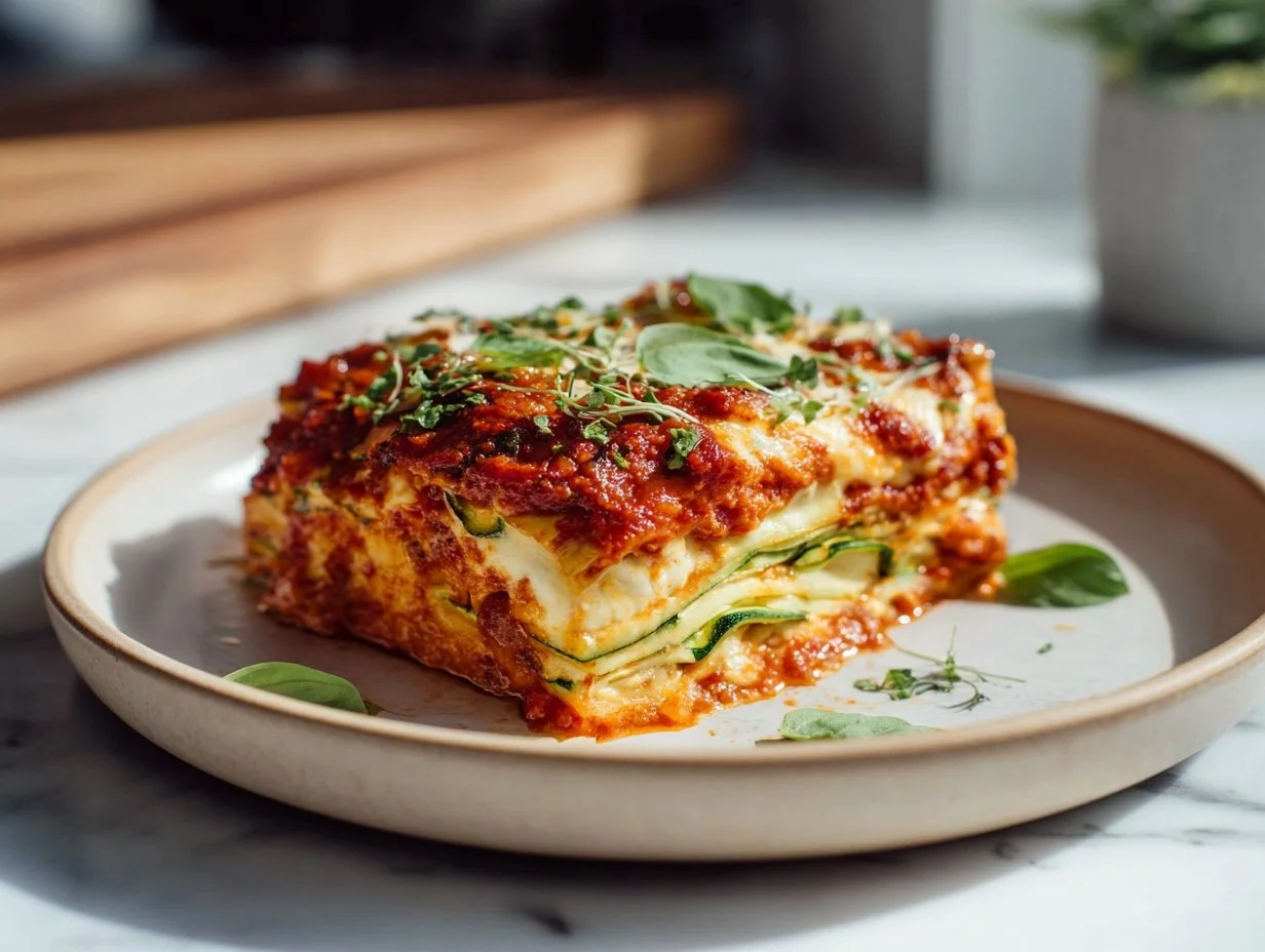 Keto Zucchini Lasagne im Airfryer Einfach lecker