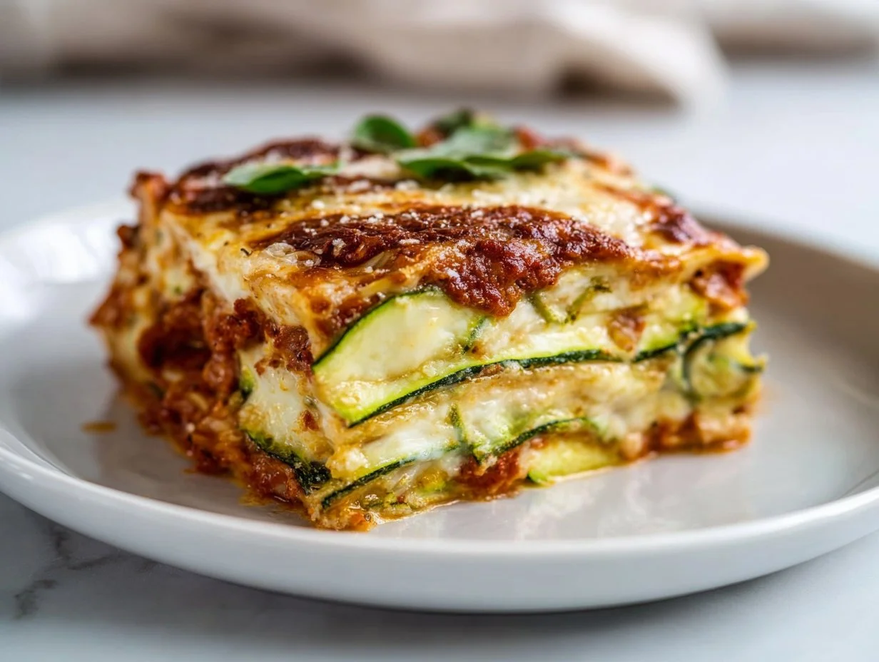 Keto Zucchini Lasagne im Airfryer