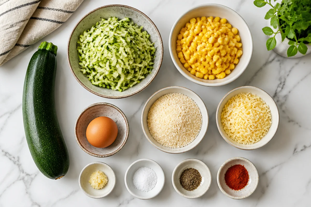 Zucchini Mais Bites aus dem Airfryer