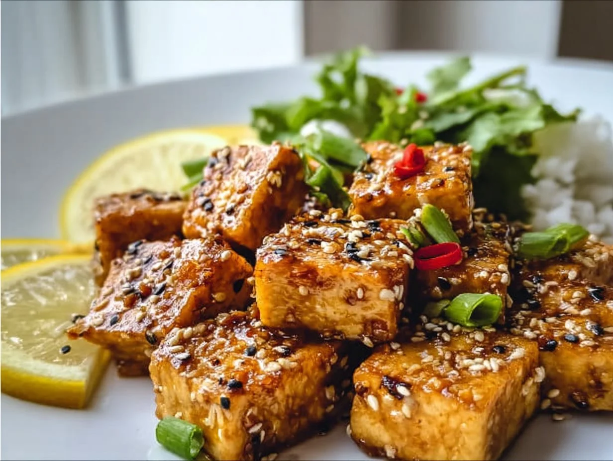 Knuspriger Zitronenpfeffer-Tofu für jeden Abend