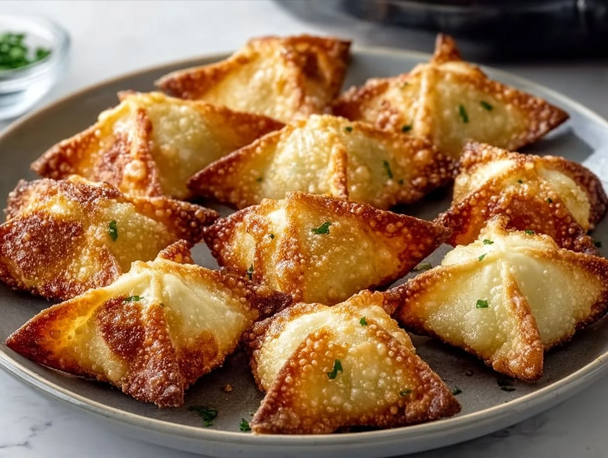 Luftfritteuse Frischkäse Wontons
