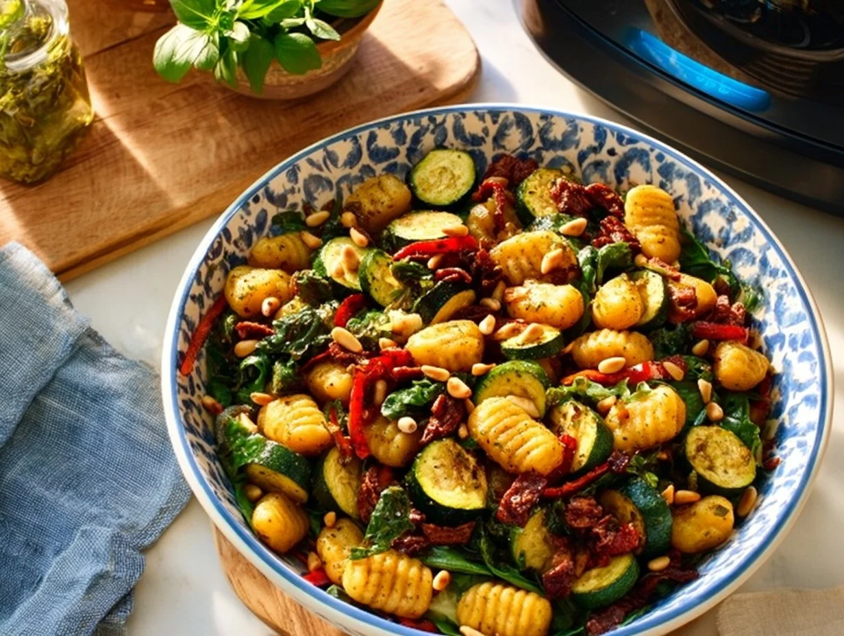 Mediterraner Gnocchi Salat – einfach genießen