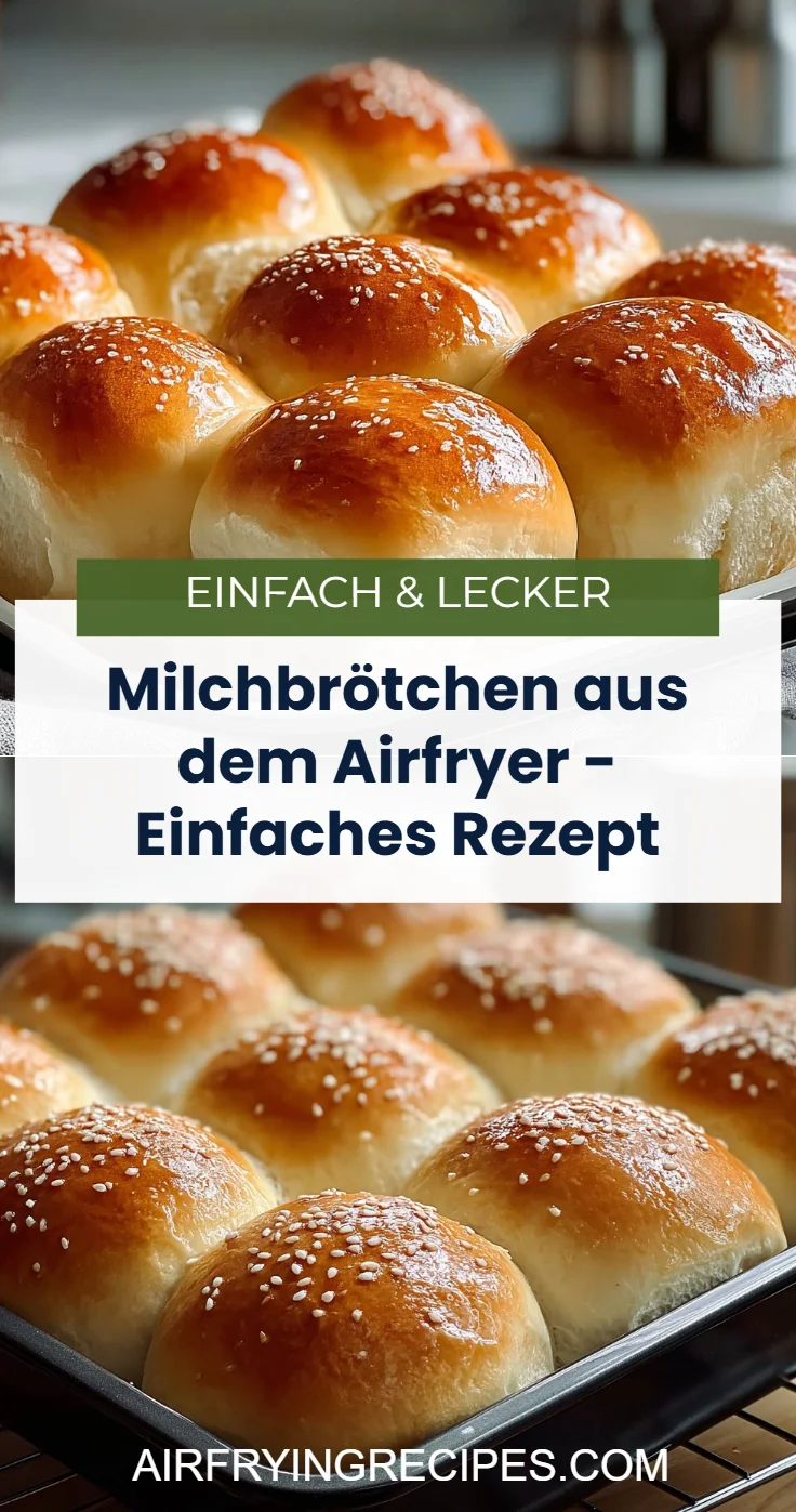 Milchbrötchen aus dem Airfryer - Einfaches Rezept