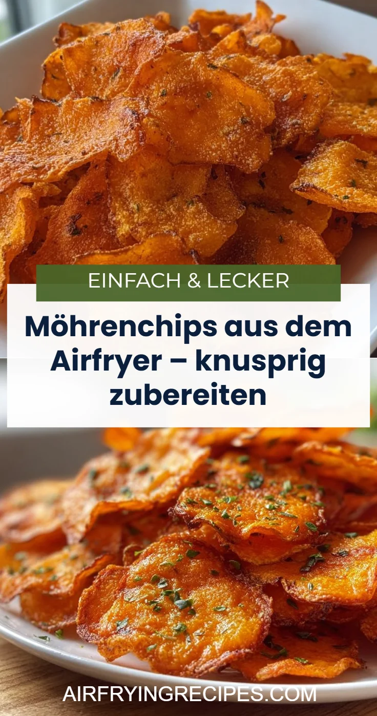 Möhrenchips aus dem Airfryer – knusprig zubereiten