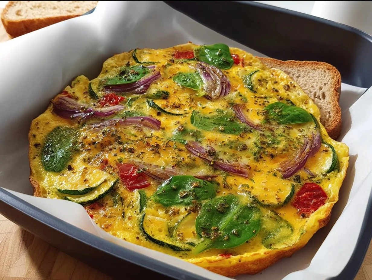 Mediterranes Omelett mit Gemüse