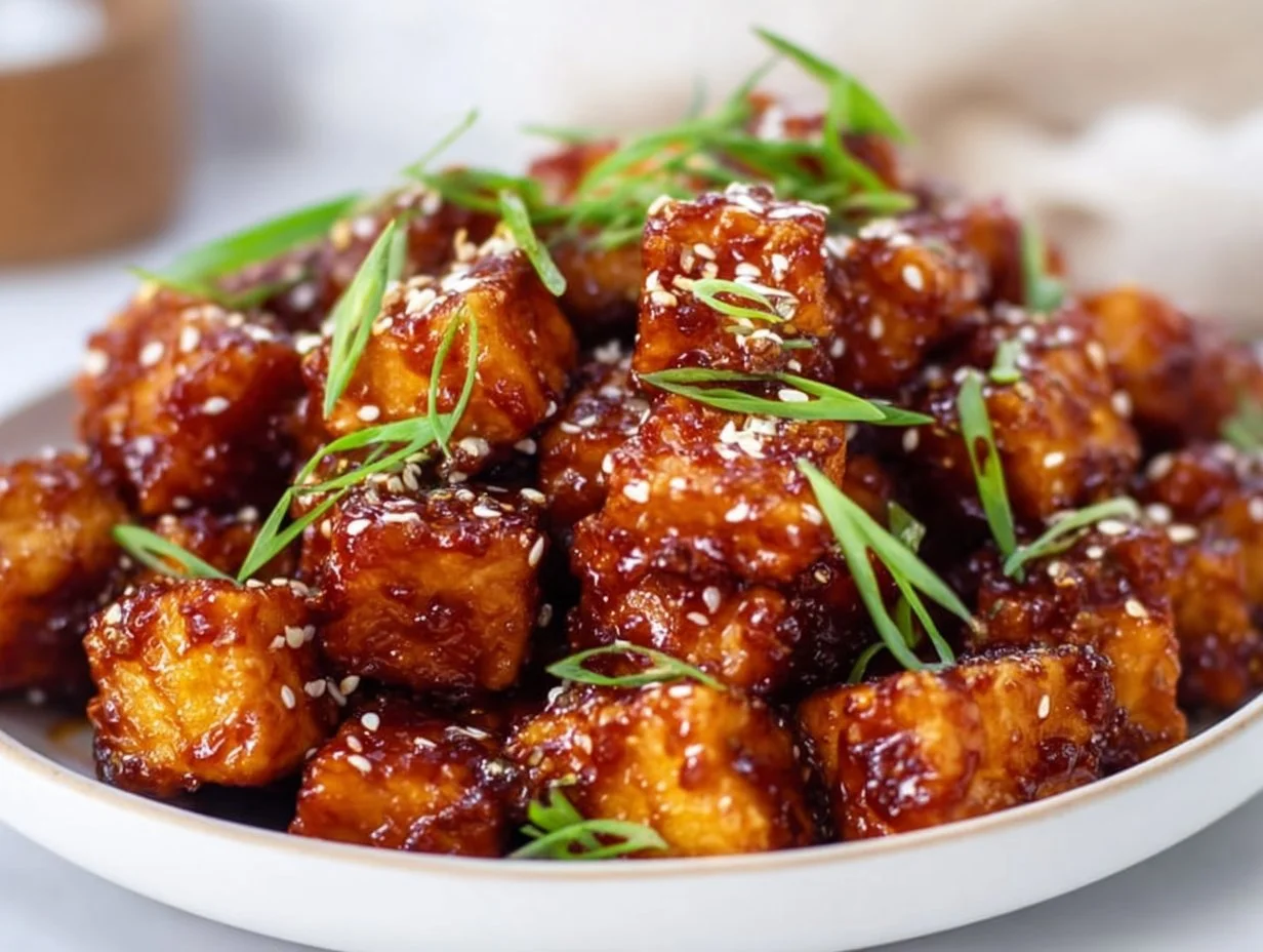 Sweet-Chili-Tofu aus dem Airfryer