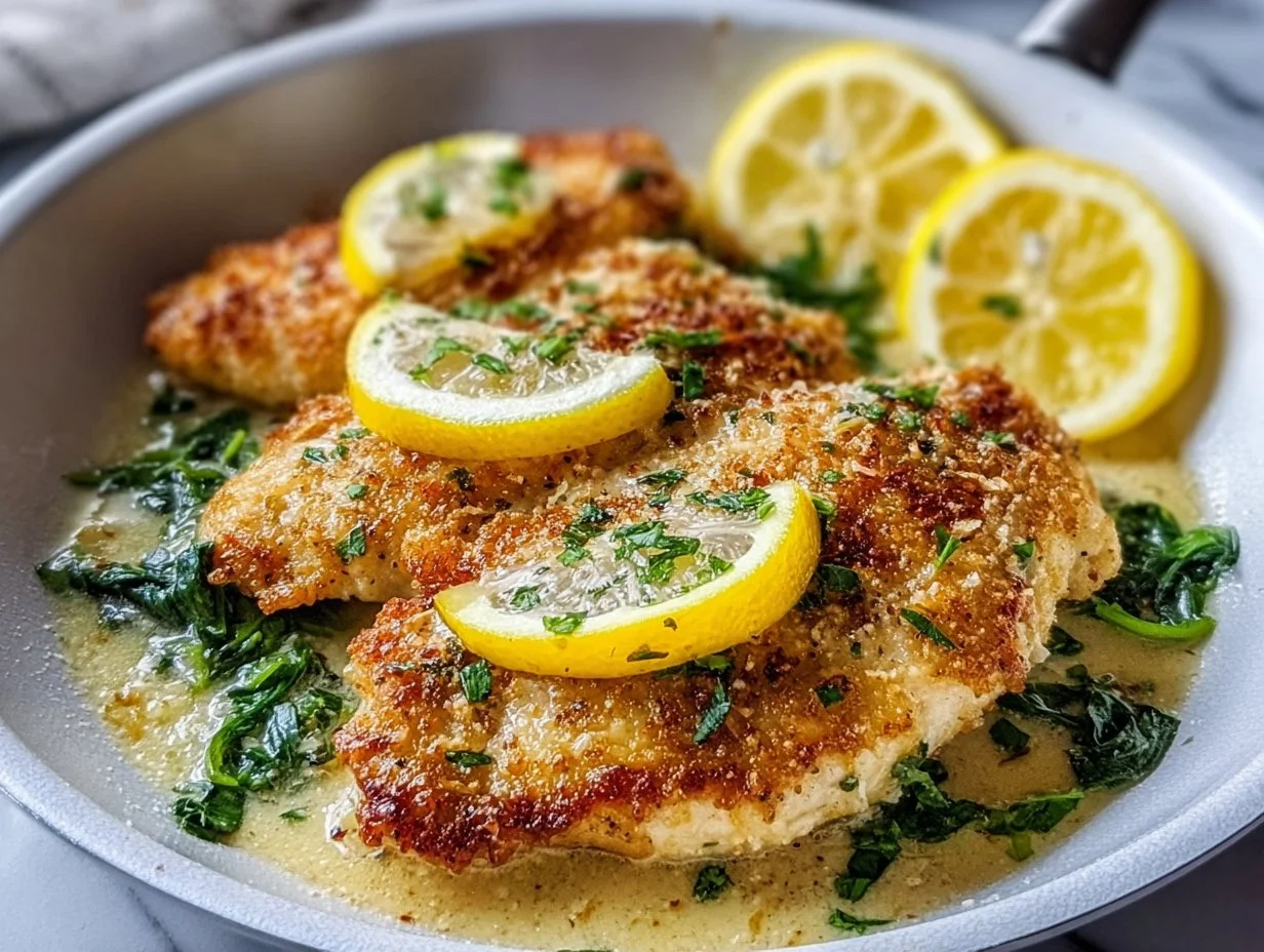 Zitronen-Parmesan-Pfannenhähnchen Rezept – Knusprig & Frisch