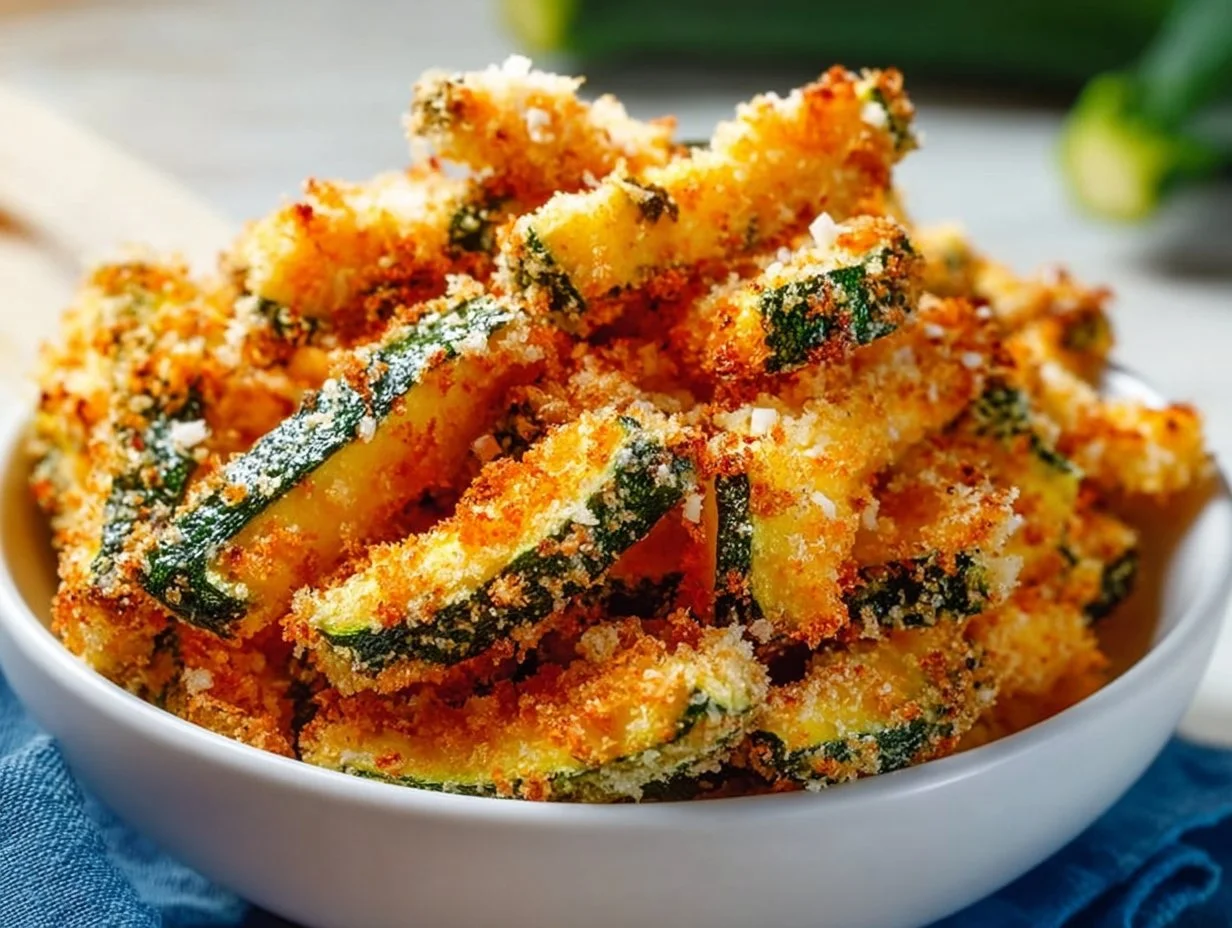 Zucchini Pommes Knusprig aus dem Air Fryer