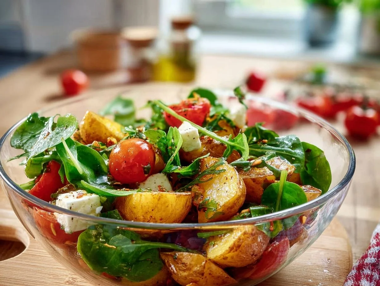 Honig-Senf Röstkartoffelsalat Rezept