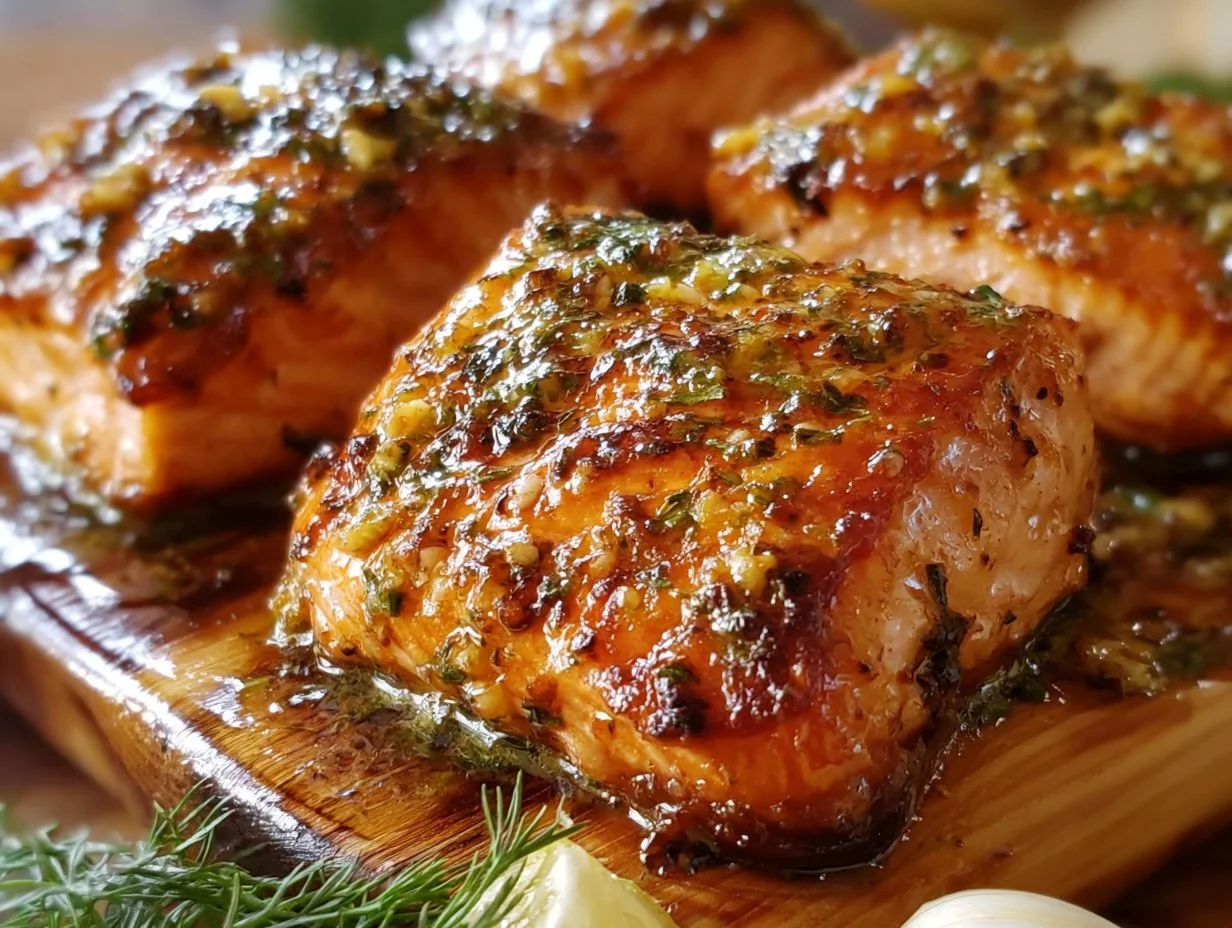 Lachs im Airfryer mit Zitronenbutter
