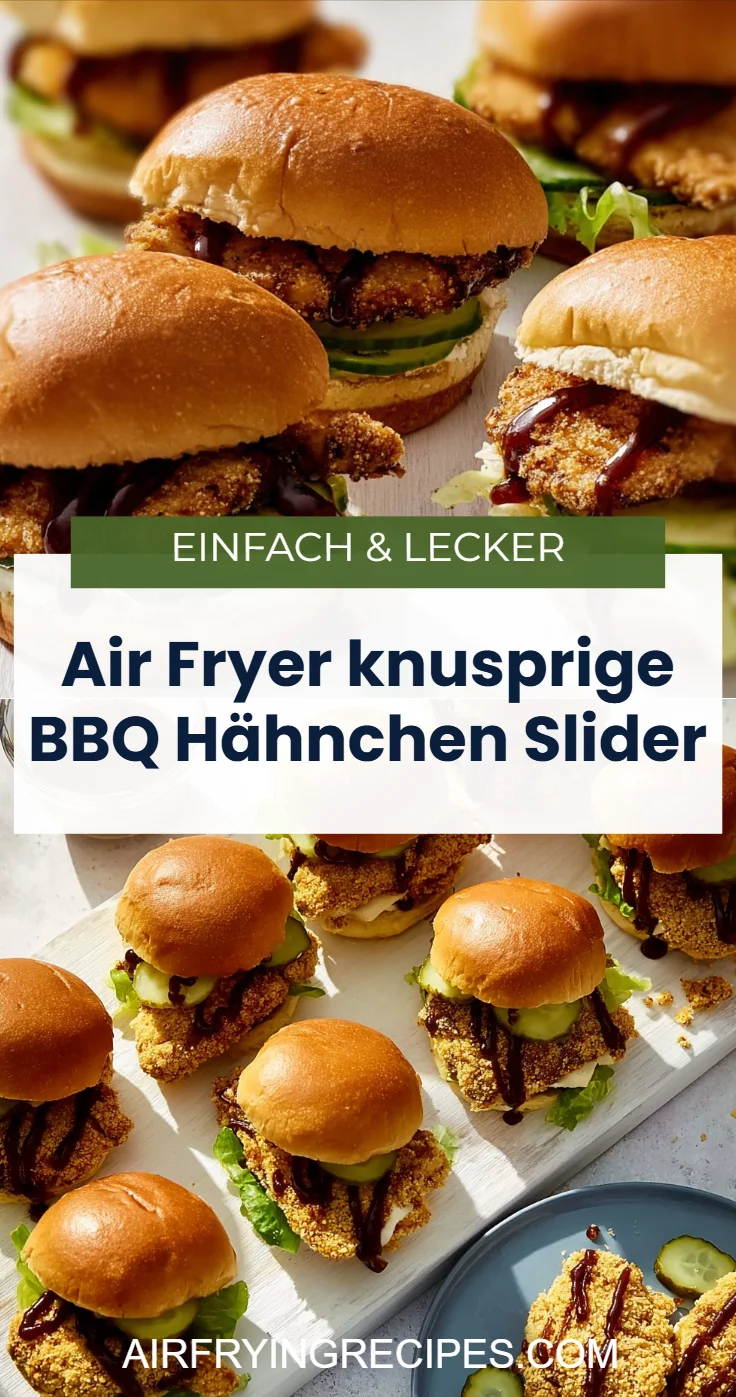 Air-Fryer Crispy BBQ Chicken Sliders Recipe