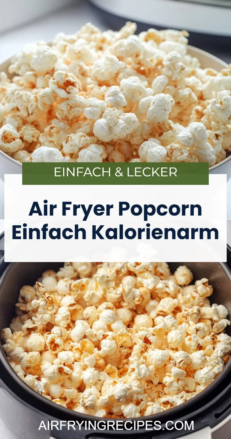 Air Fryer Popcorn Einfach Kalorienarm