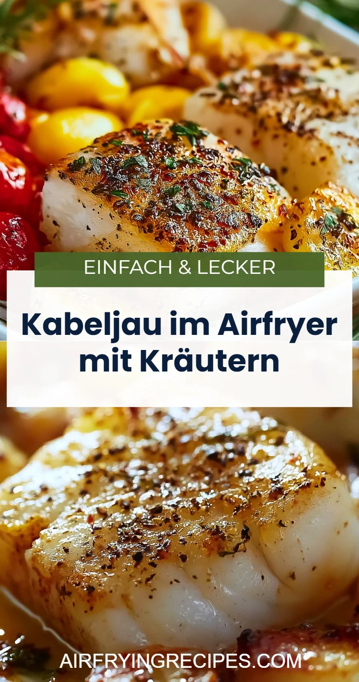 Kabeljau im Airfryer mit Kräutern