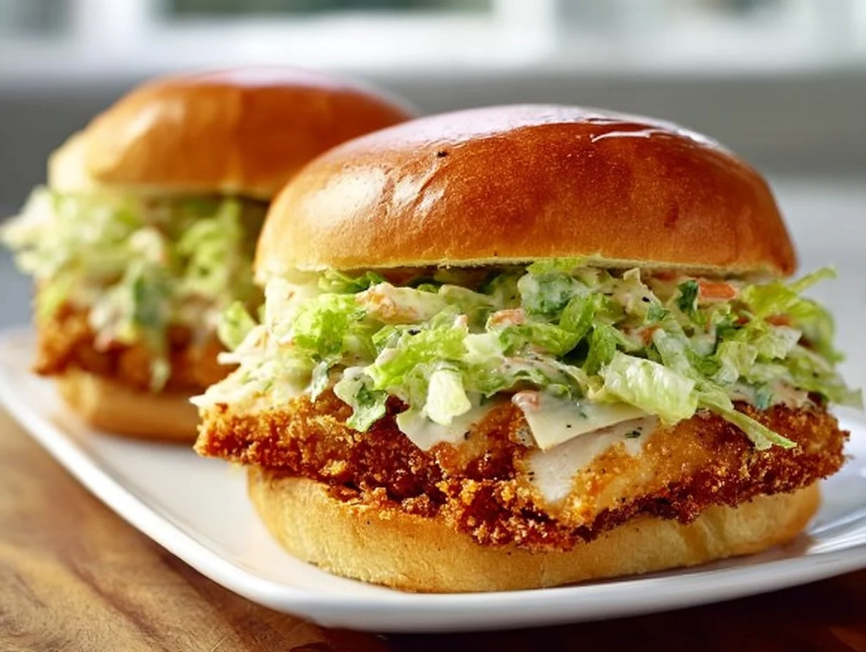 Crispy Chicken Caesar Sandwiches