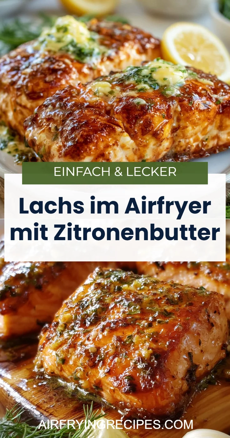 Lachs im Airfryer mit Zitronenbutter