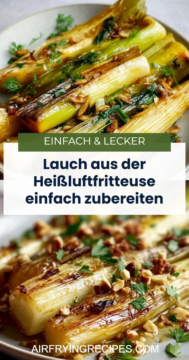 Lauch aus der Heißluftfritteuse einfach zubereiten