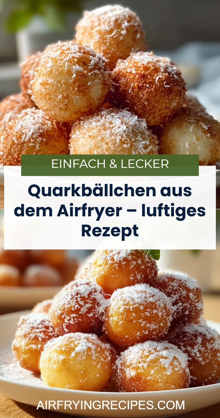 Quarkbällchen aus dem Airfryer – luftiges Rezept