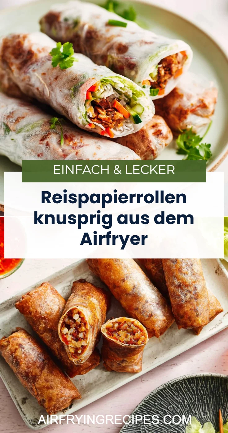 Reispapierrollen knusprig aus dem Airfryer