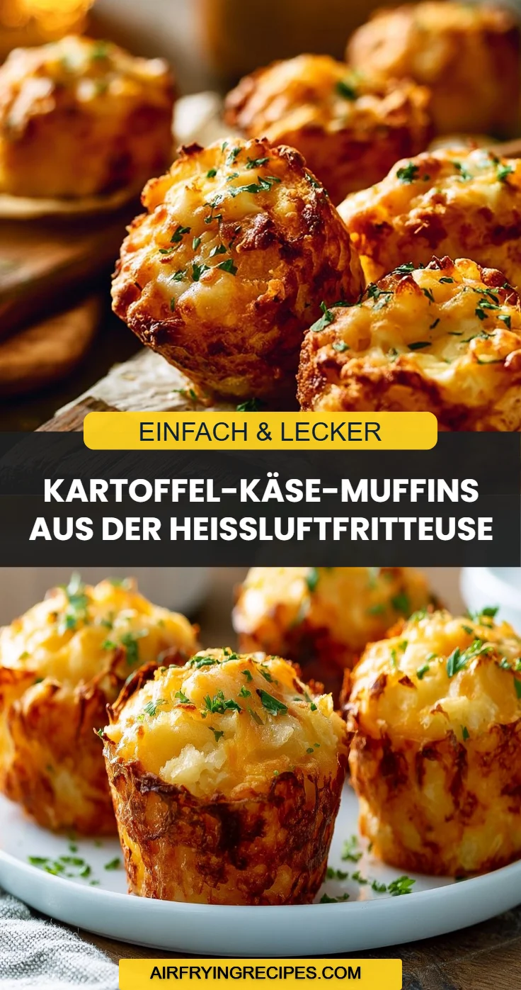 Kartoffel-Käse-Muffins aus der Heißluftfritteuse