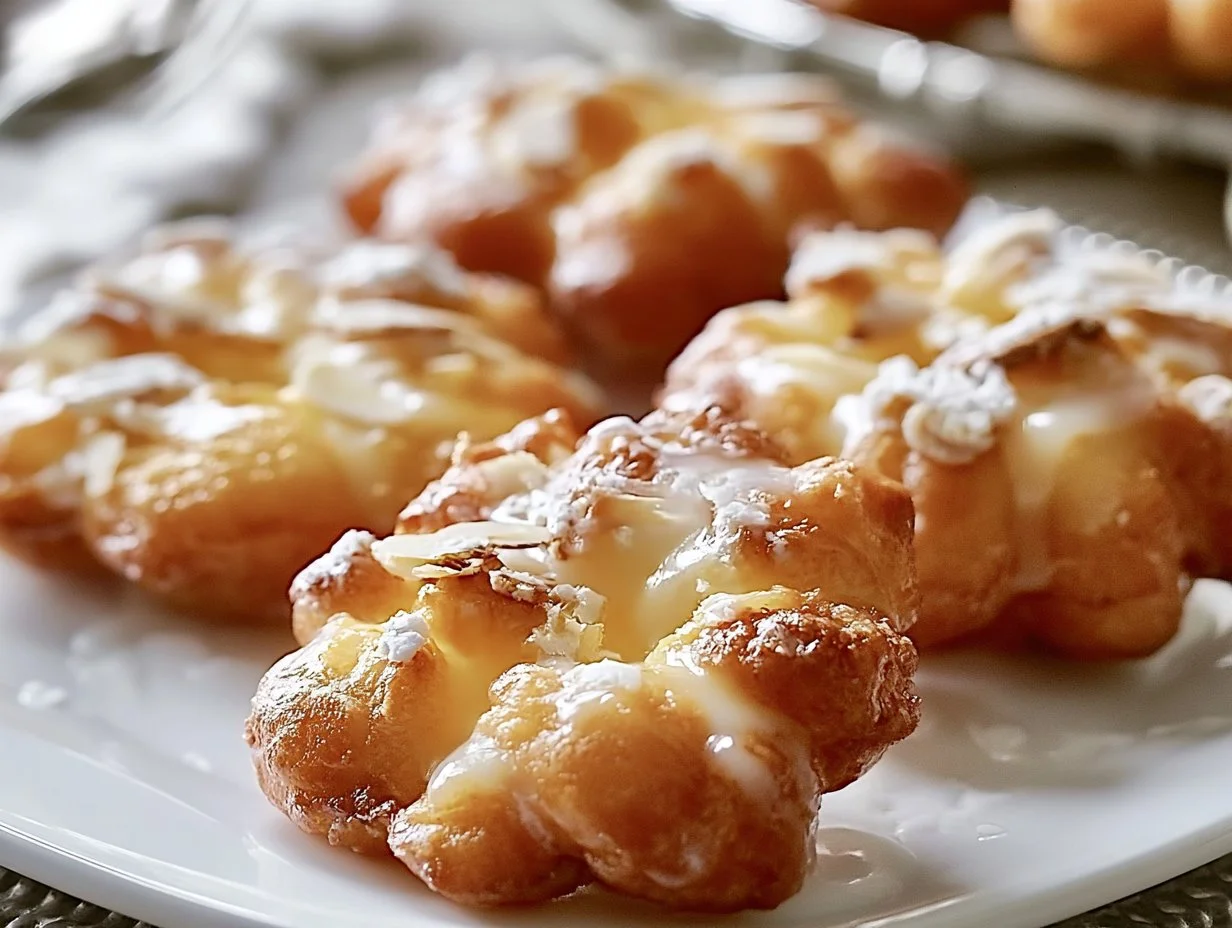 Mandelflocken Apfelkrapfen