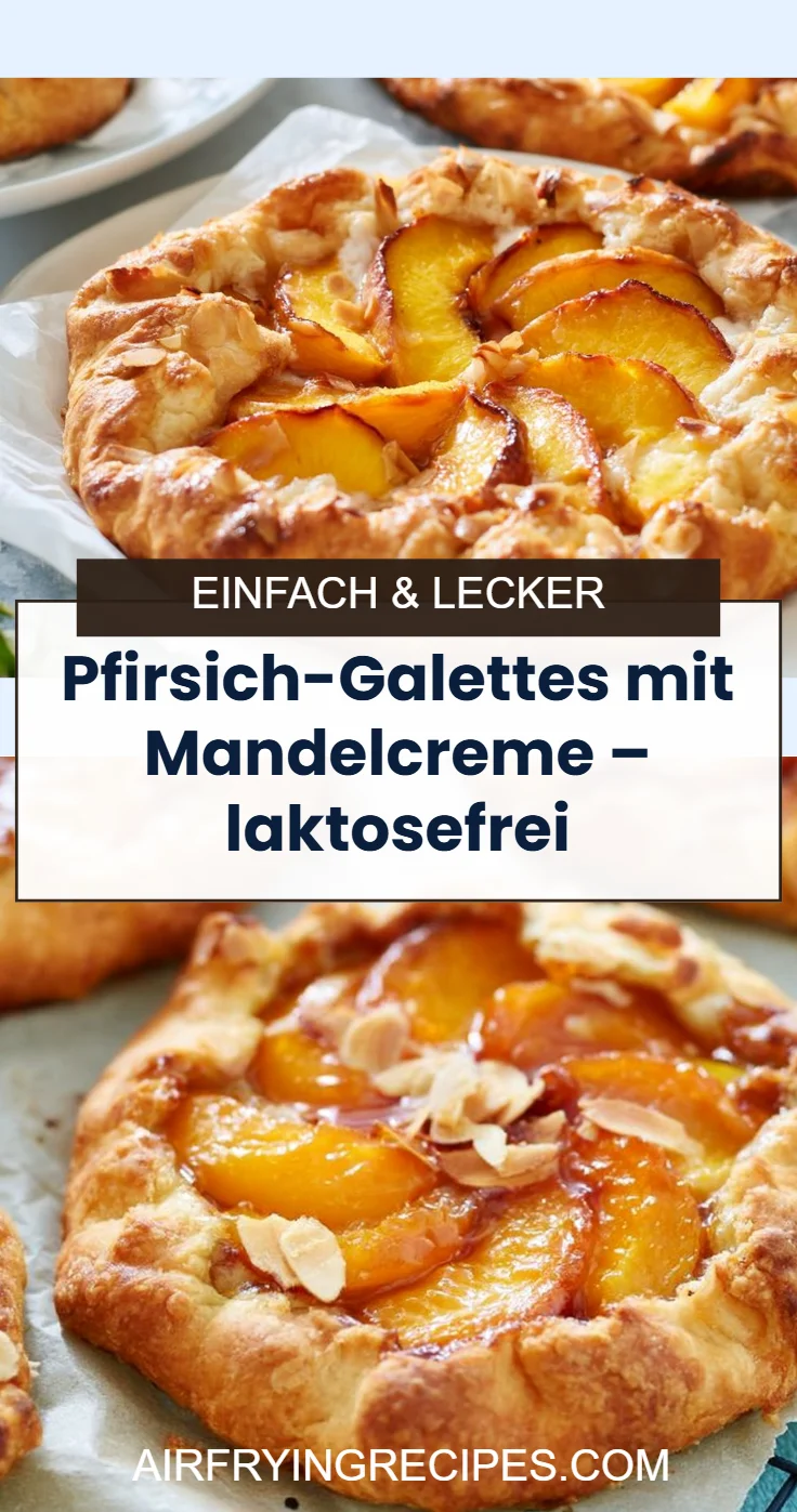 Pfirsich-Galettes mit Mandelcreme – laktosefrei