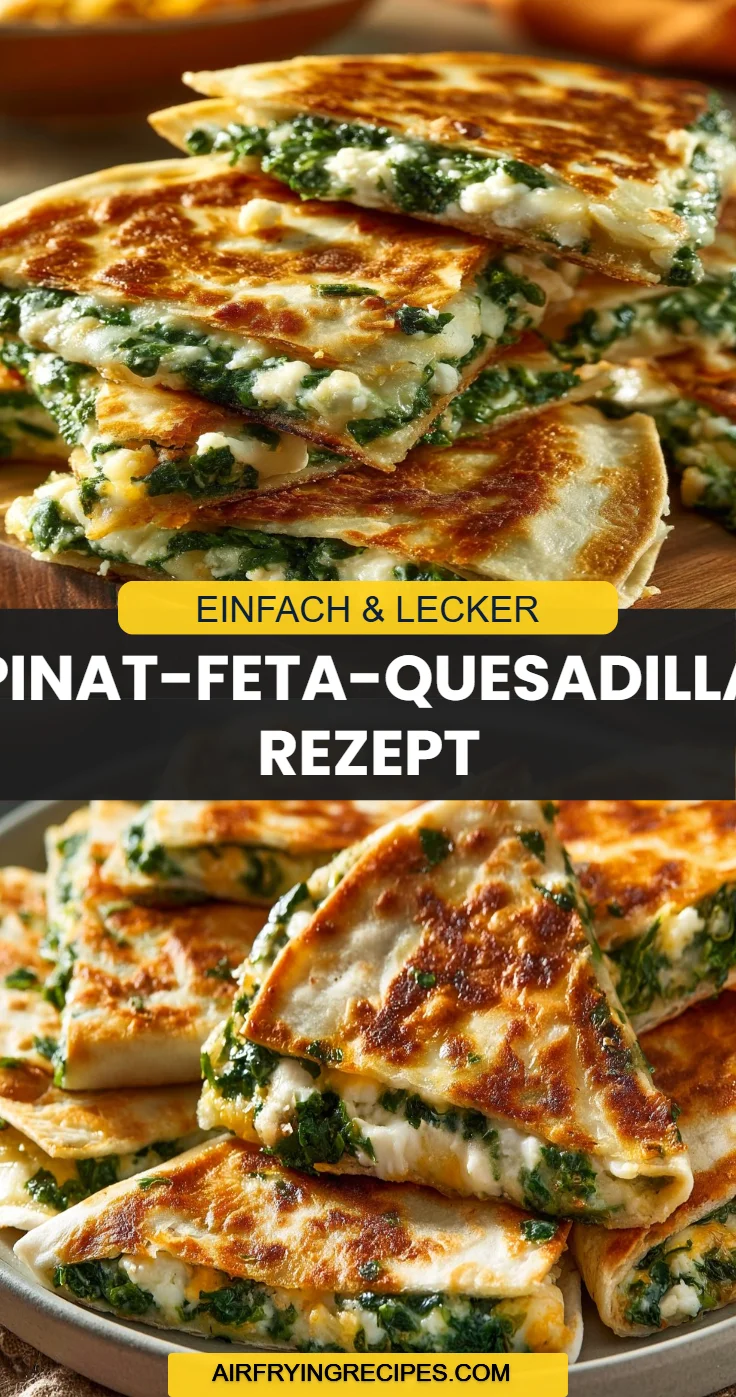 Spinat-Feta-Quesadillas Rezept