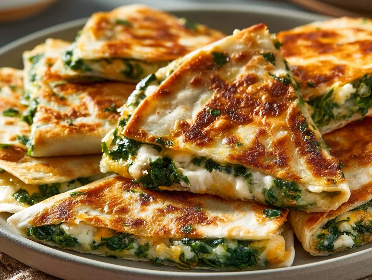 Spinat-Feta-Quesadillas