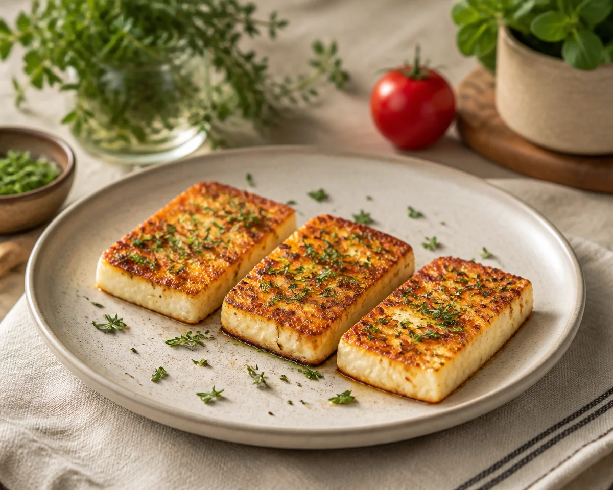 panierter Feta aus der Heißluftfritteuse